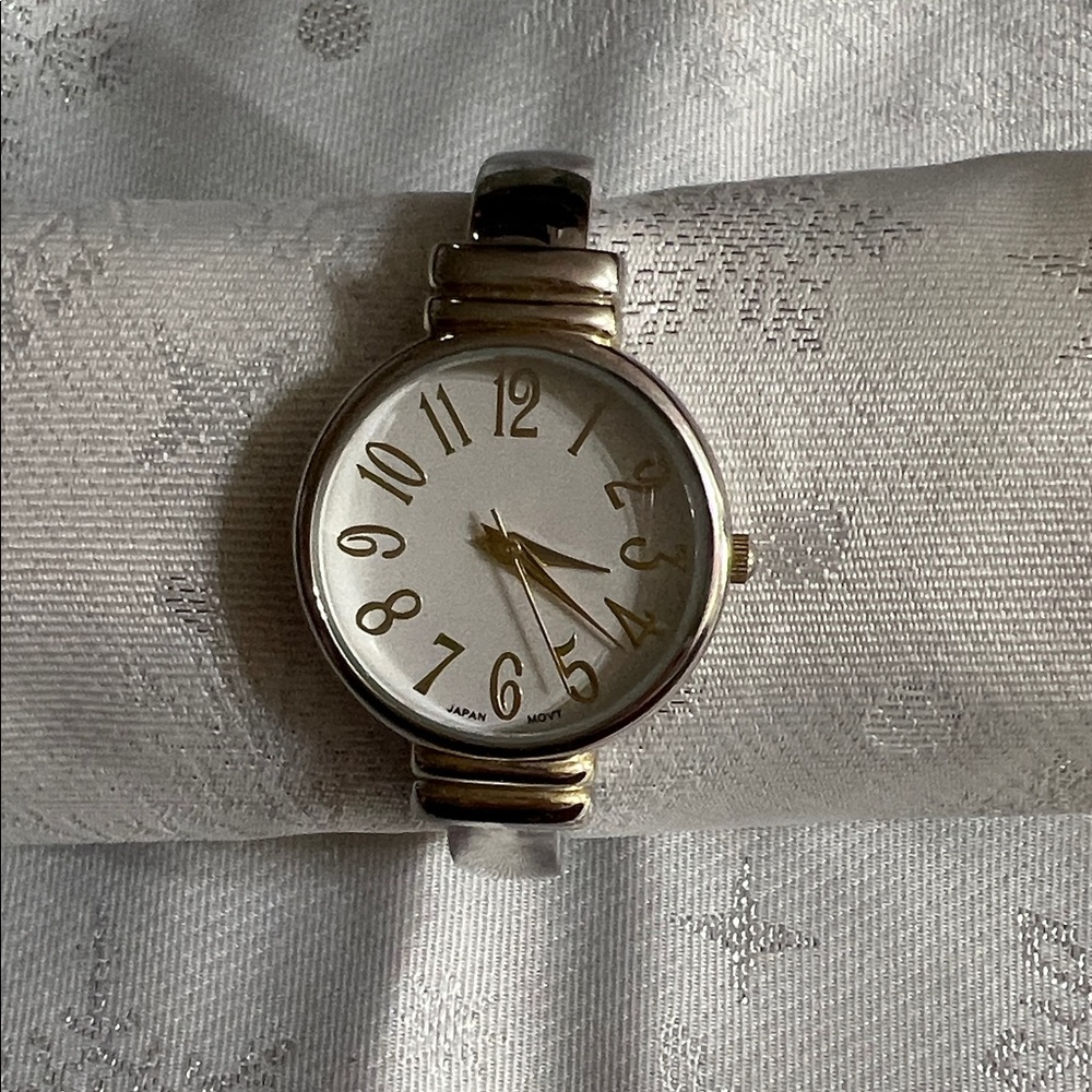 Elegant Silver and Gold Watch